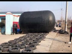 Kroki instalacji osłony opony na nadmuchiwanym odbojniku gumowym