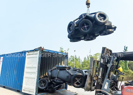 Jakość Czarny żeglarz pneumatyczny z gumy ISO17357 certyfikowany 80Kpa fabryka