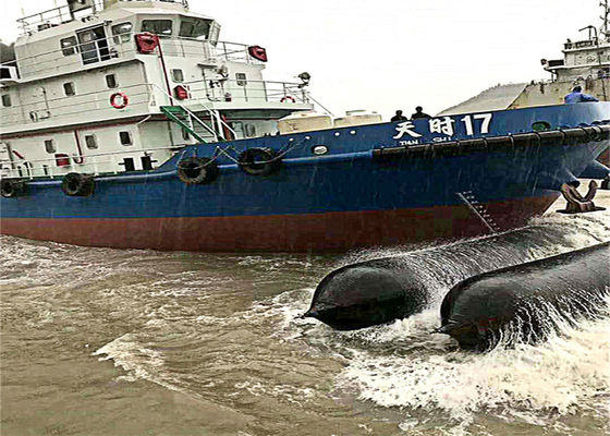 Jakość Henger Black Rubber Ship Launching Airbag For Lifting Docking (Słońce z czarnej gumy) fabryka