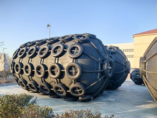 Jakość Czarno-niebieski pneumatyczny gumowy fender ze stabilną wydajnością i materiałem HDG fabryka