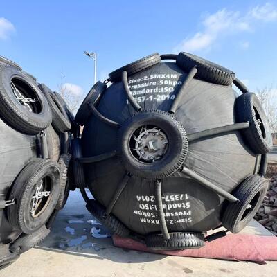 Jakość 4.8x12m 50kpa / 80kpa Pneumatic Fenders For Ships fabryka