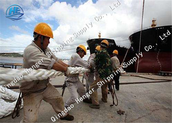 Jakość Walcowana pleciona nylonowa lina MTR Biała 8 linowa lina cumownicza o dużej wytrzymałości na statek fabryka