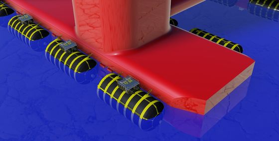 Jakość Niskociśnieniowy statek uruchamiający poduszki powietrzne Nadmuchiwana gumowa poduszka powietrzna fabryka