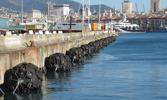 Jakość ISO17357 50KPA / 80KPA Pneumatyczny gumowy błotnik morski Trwały w użyciu fabryka