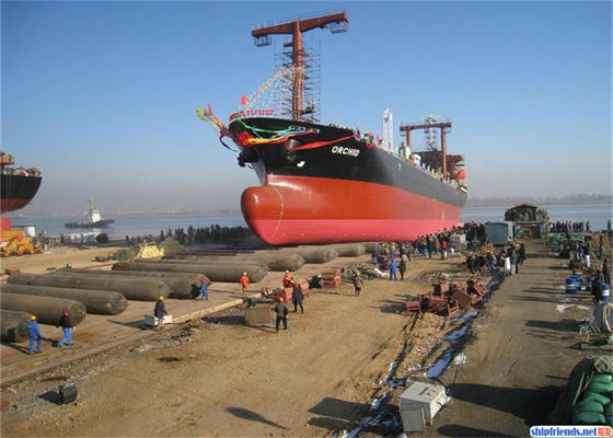 Jakość ISO 14409 Certified Marine Rubber Airbag with 80 kPa Working Pressure and Natural Rubber Construction Fabryka